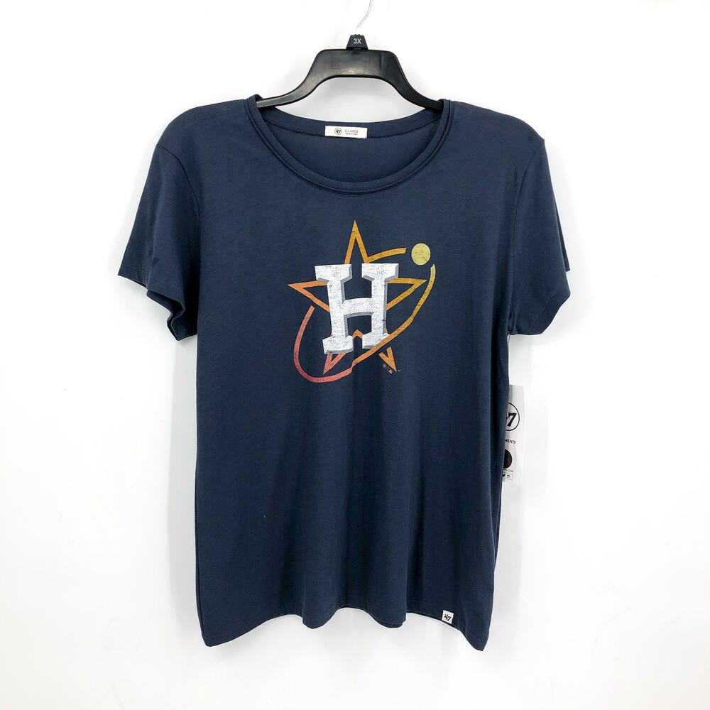 47 BRAND Women's Houston Astros City Connect Frankie T Shirt XL Atlas Blue NWT